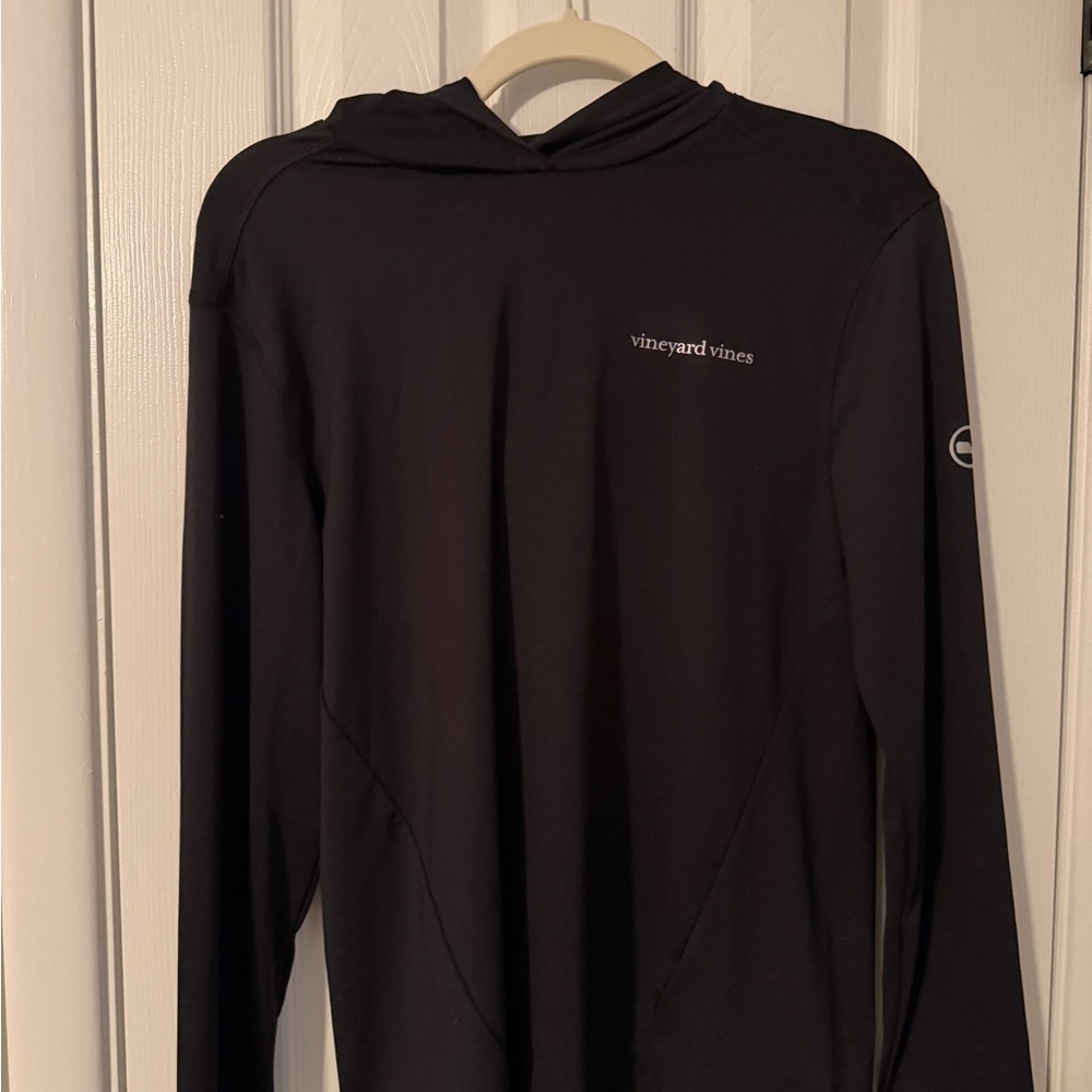 Vineyard Vines Lightweight Black Performance Hoodie XS